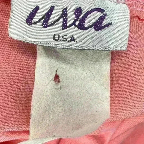 Y2k 90s Pink Shimmery Halter Top By Uva - Picture 8 of 8